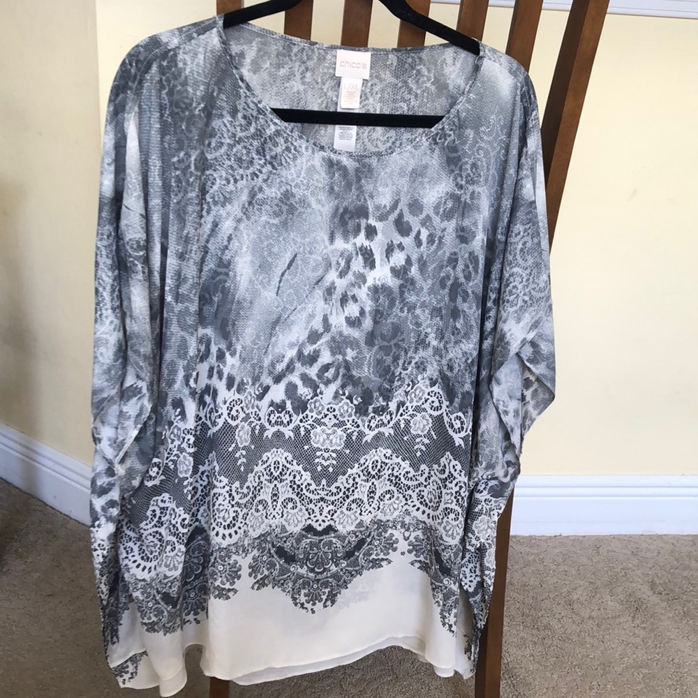 Animal Print Chicos blouse